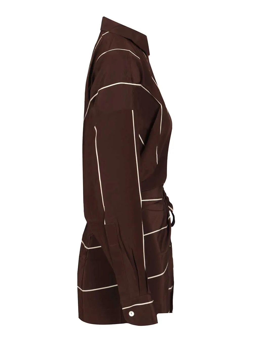 Orta Silk Mini Dress Dresses Brown sold by Wanan Luxury product image thumbnail 3