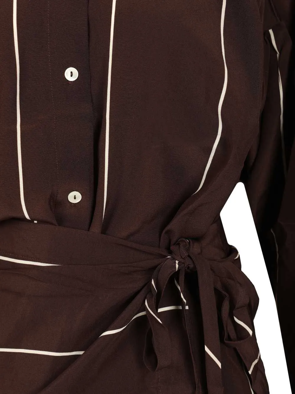 Orta Silk Mini Dress Dresses Brown sold by Wanan Luxury product image thumbnail 4