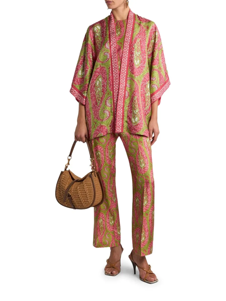 Paisley Foliage "Bootcut" Pants sold by Wanan Luxury product image thumbnail 2