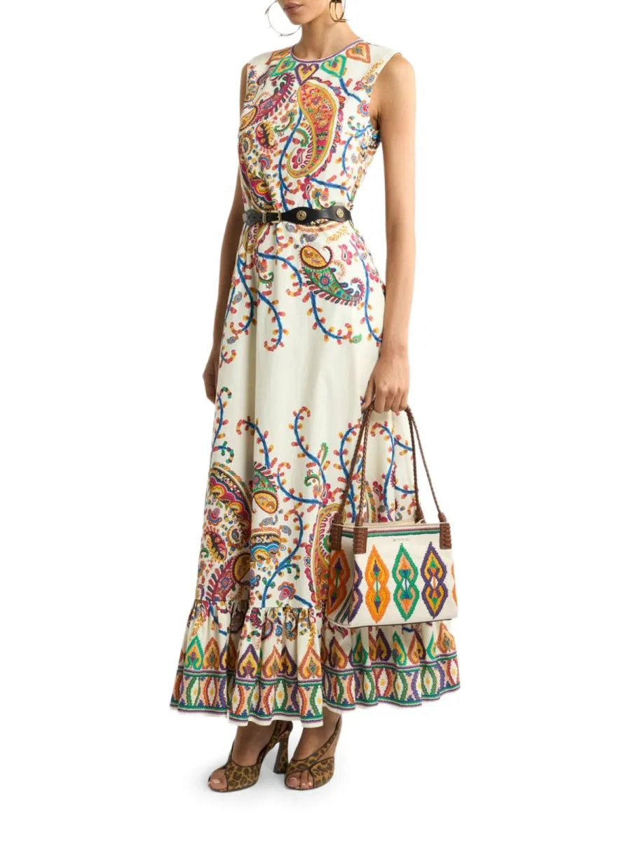 Long Dress With Floral Paisley Print sold by Wanan Luxury product image thumbnail 2