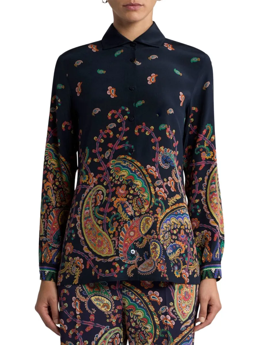 Floral Paisley Print Shirt sold by Wanan Luxury product image thumbnail 2
