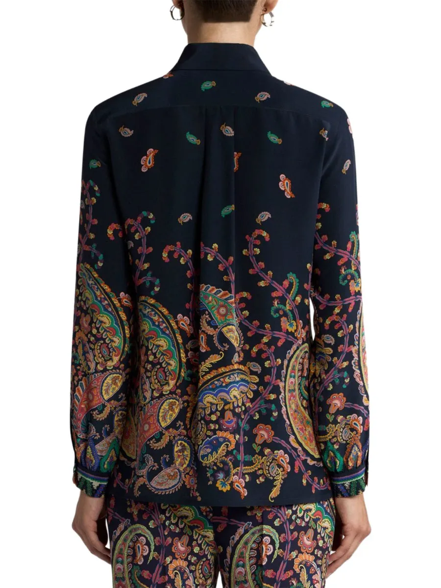 Floral Paisley Print Shirt sold by Wanan Luxury product image thumbnail 3