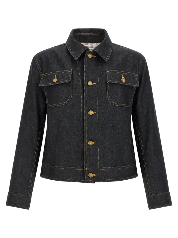 Japanese Selvedge Denim Jacket Puffer Jackets Blue sold by Wanan Luxury