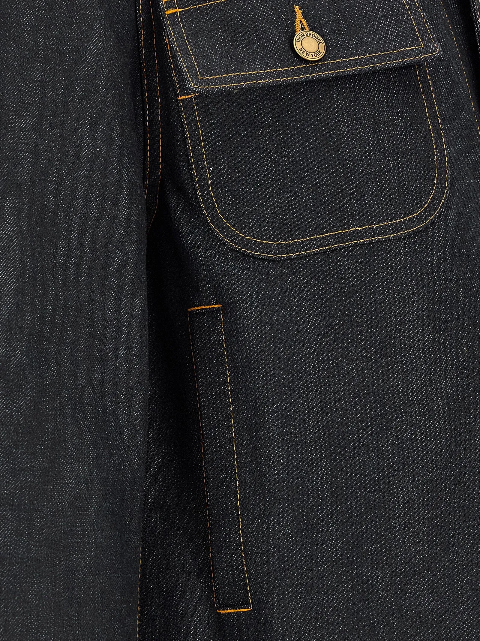 Japanese Selvedge Denim Jacket Puffer Jackets Blue sold by Wanan Luxury product image thumbnail 5