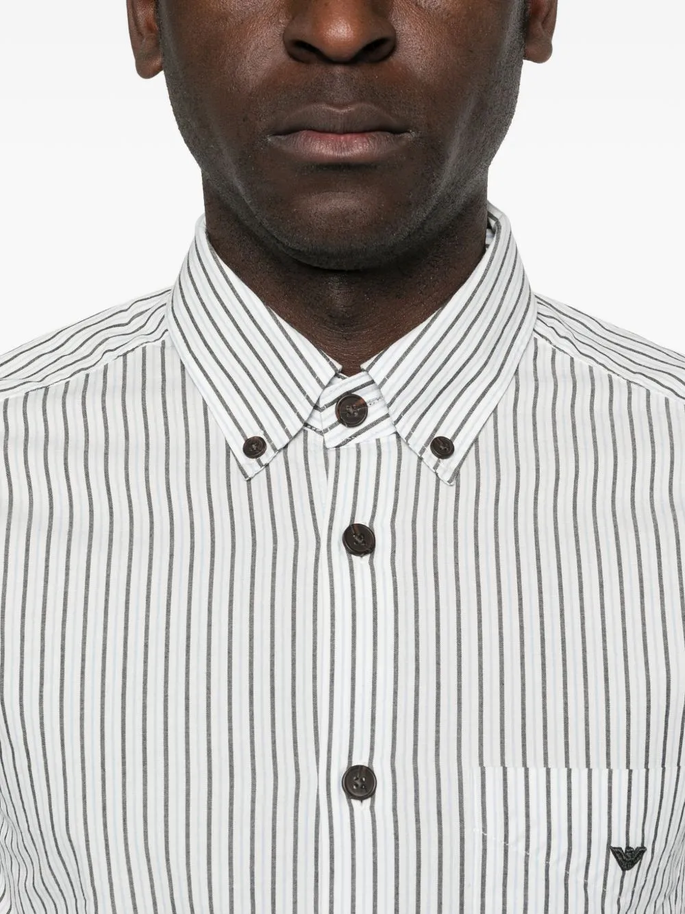 Striped Cotton Shirt sold by Wanan Luxury product image thumbnail 4