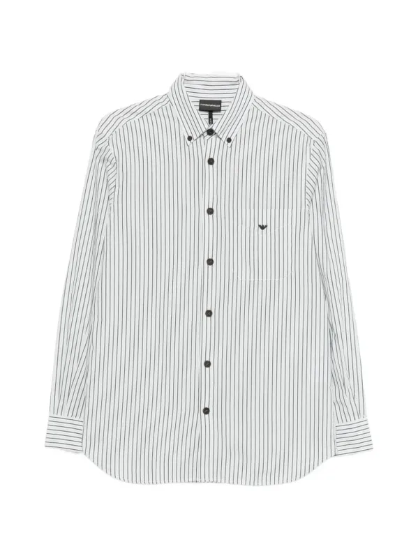 Striped Cotton Shirt made by Emporio Armani