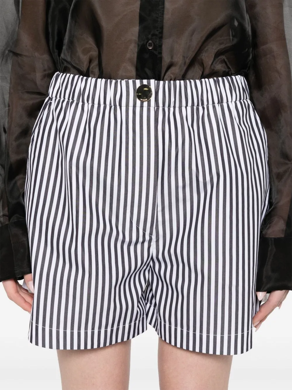 Striped Cotton Shorts sold by Wanan Luxury product image thumbnail 4