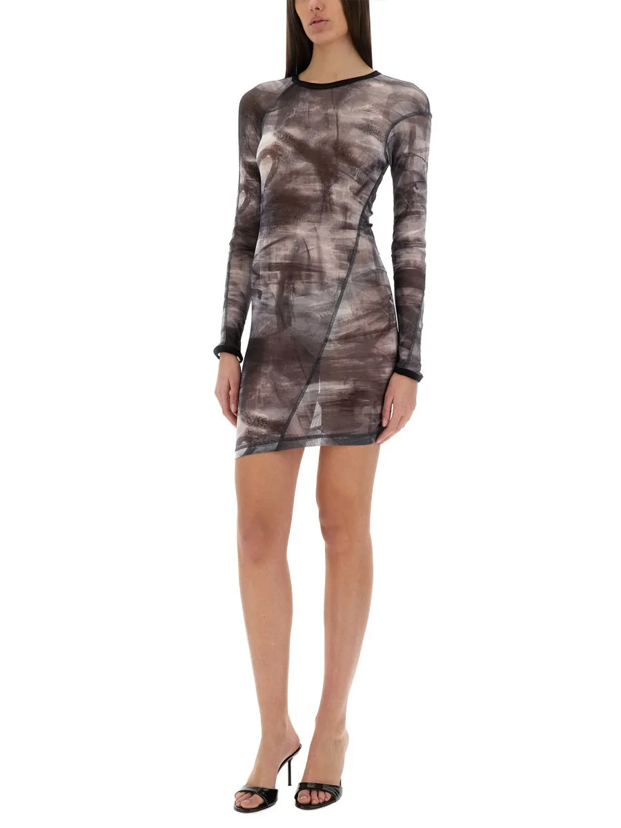 "Scribble Twisted" Dress sold by Wanan Luxury product image thumbnail 4