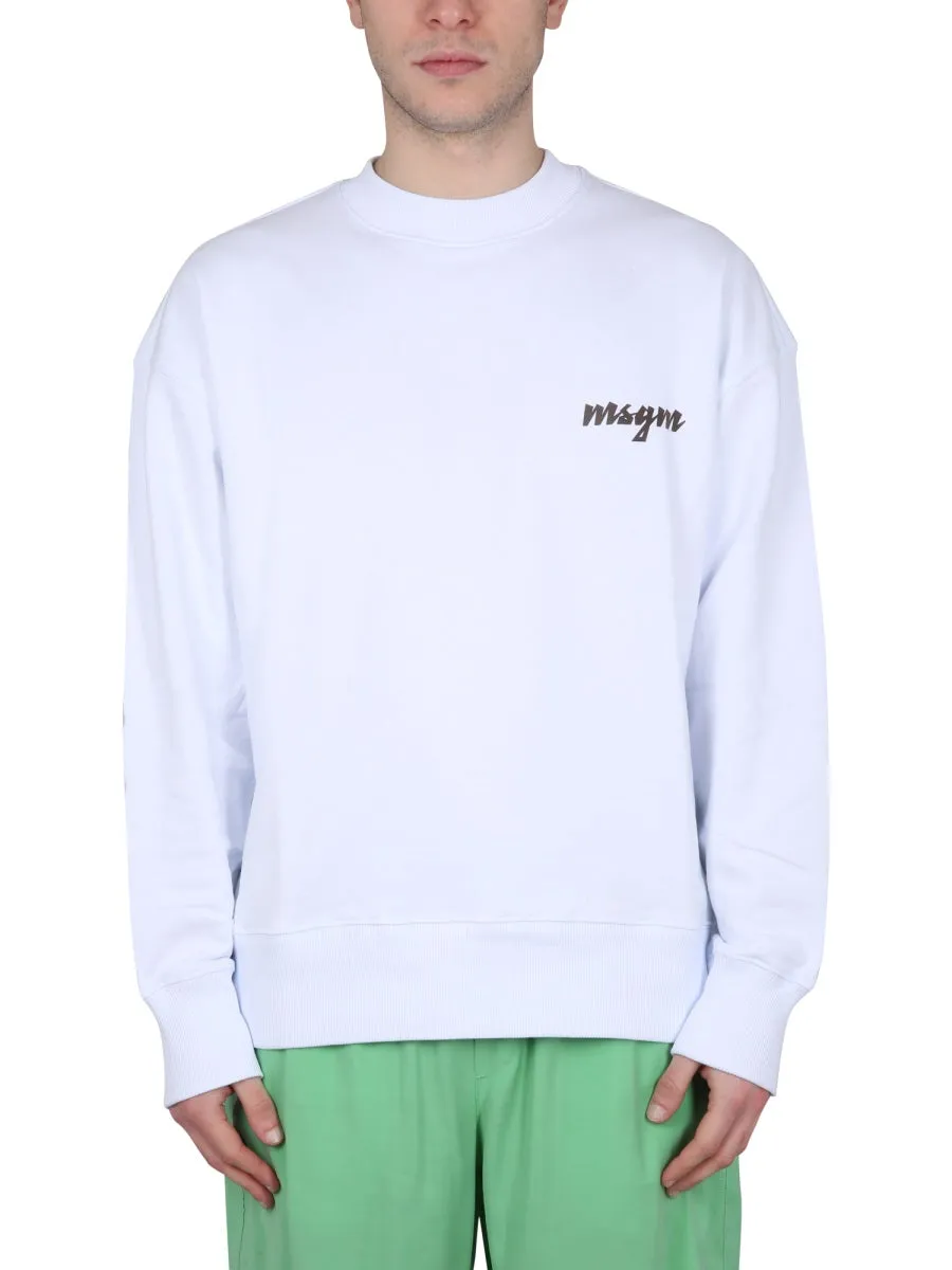 Crewneck Sweatshirt With Logo sold by Wanan Luxury