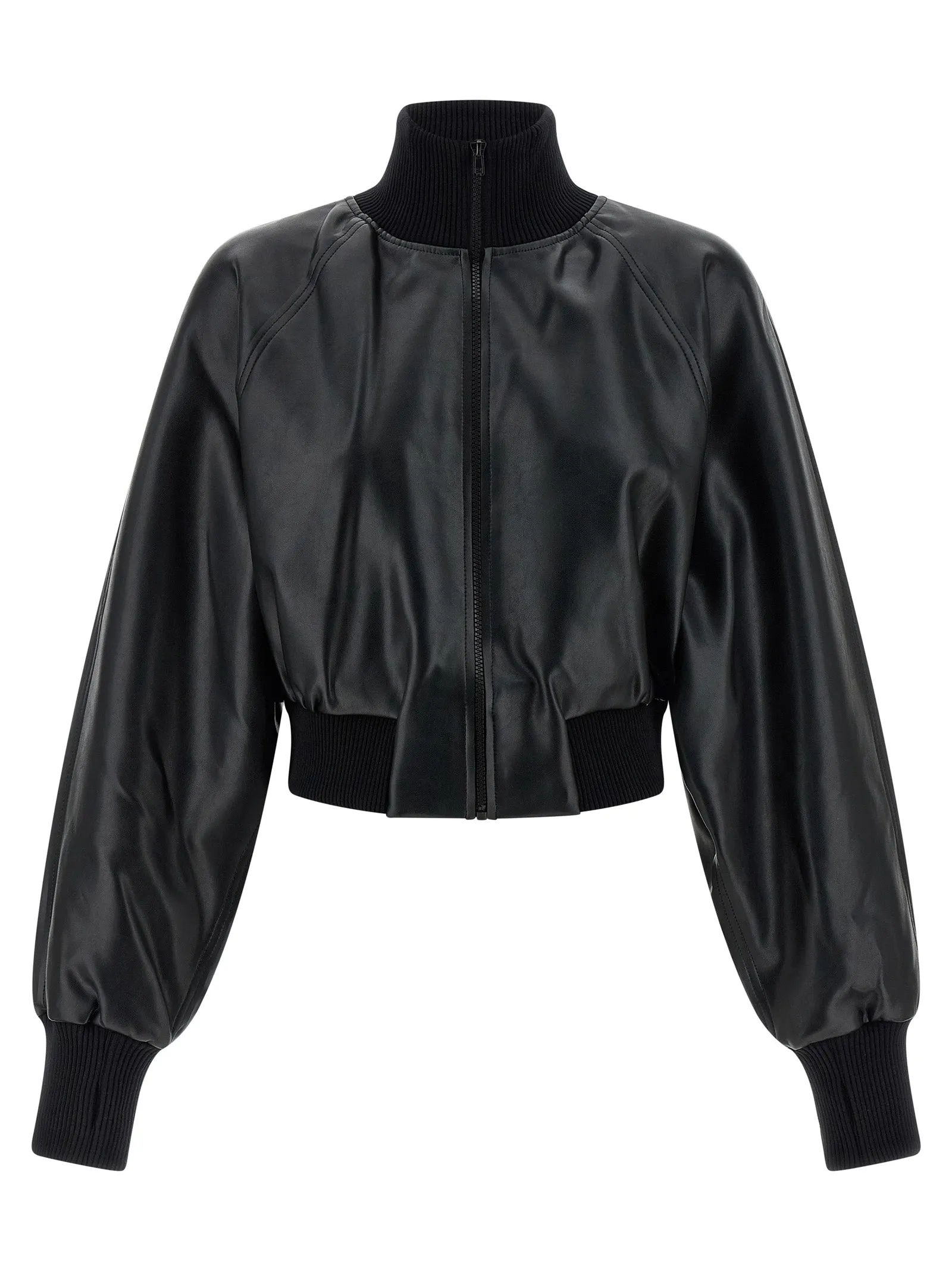 High Neck Bomber Jacket Puffer Jackets Black sold by Wanan Luxury