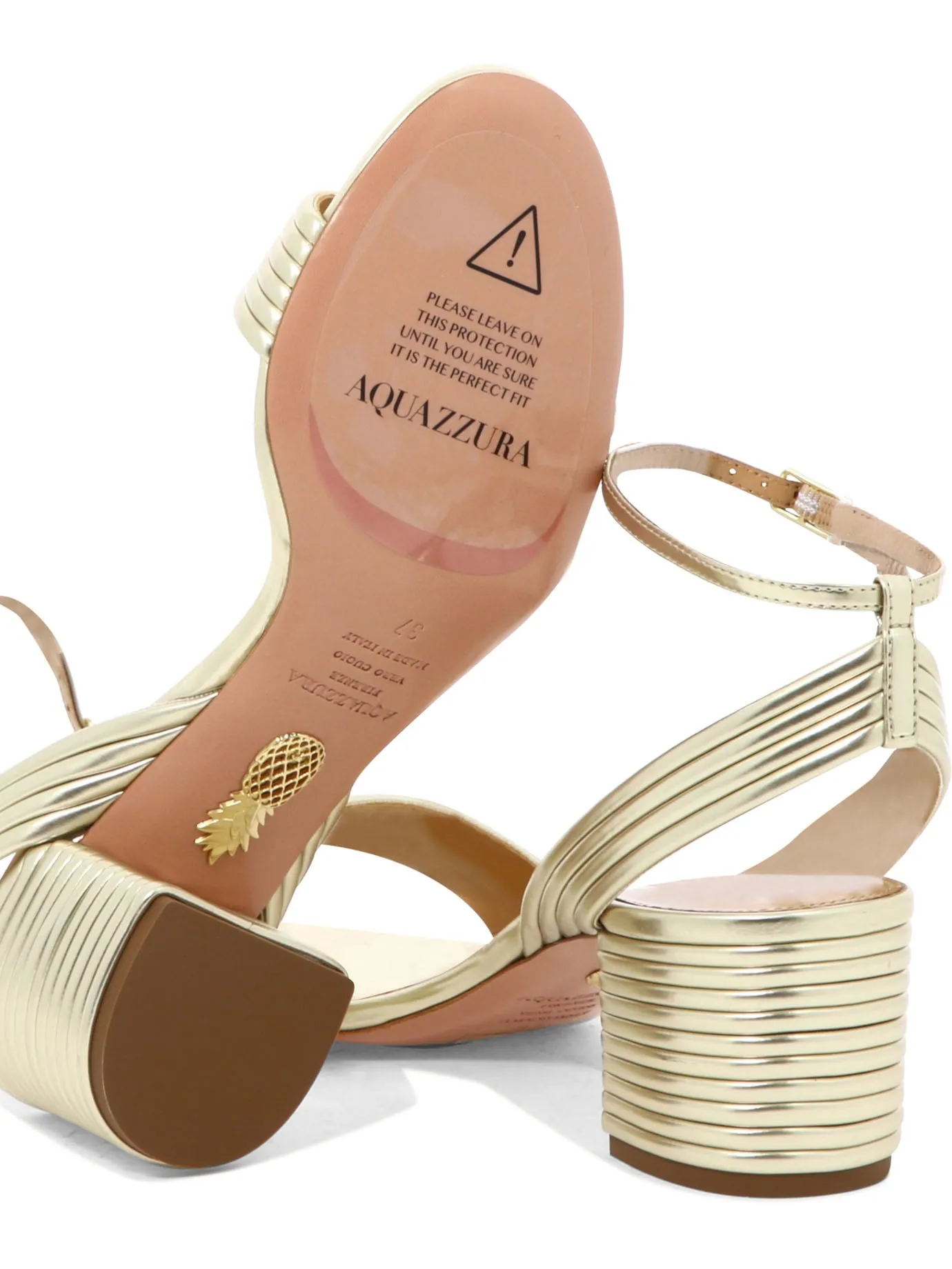 Sundance Sandal 50 Mm Heeled Shoes Gold sold by Wanan Luxury product image thumbnail 5