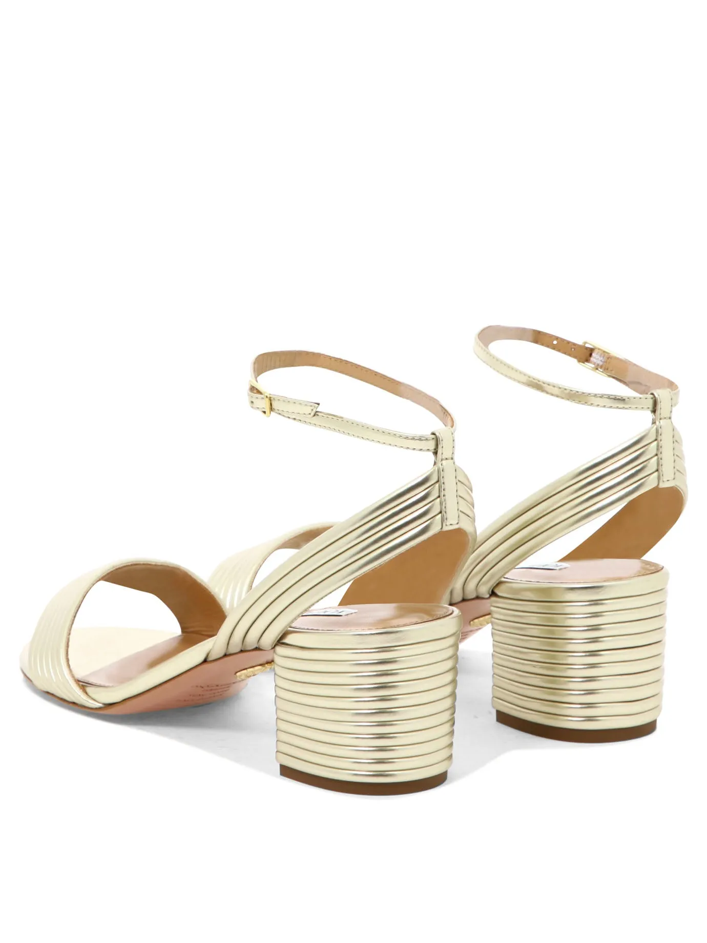 Sundance Sandal 50 Mm Heeled Shoes Gold sold by Wanan Luxury product image thumbnail 4