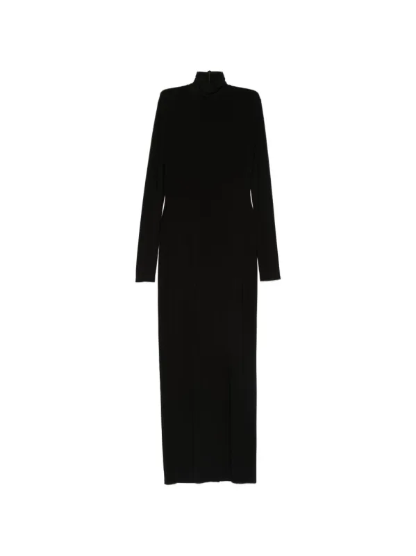Turtle-Neck Long Dress sold by Wanan Luxury