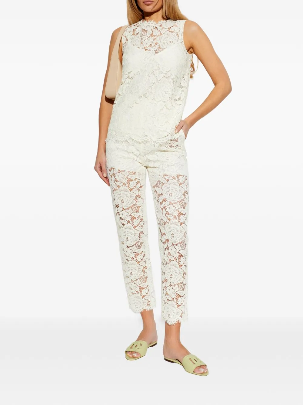 Dg Logo Leather Flat Sandals sold by Wanan Luxury product image thumbnail 3