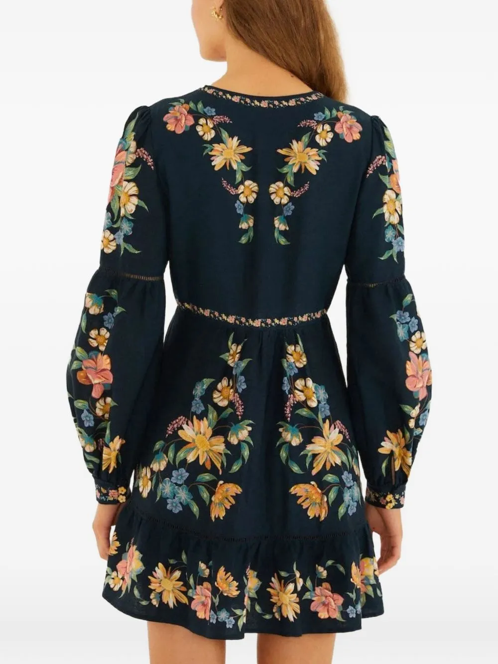 Dresses Floral Dark Blue sold by Wanan Luxury product image thumbnail 3