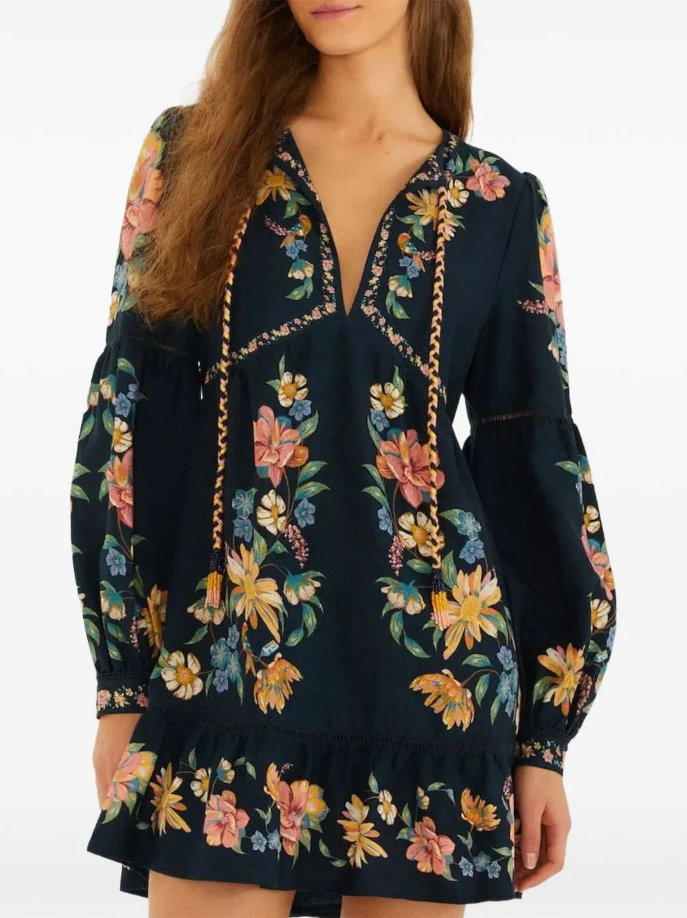 Dresses Floral Dark Blue sold by Wanan Luxury product image thumbnail 4