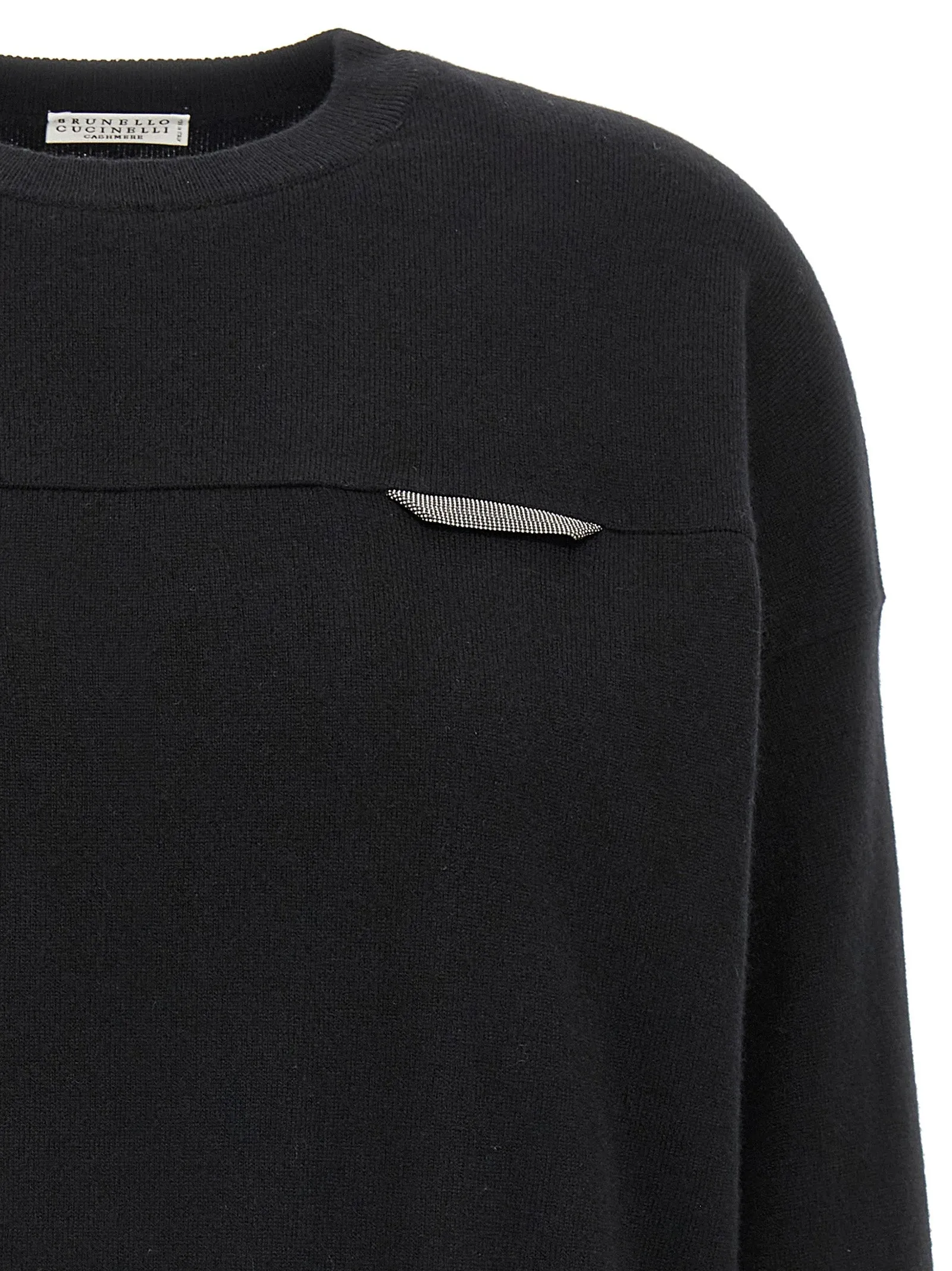 Monile Crop Sweater Sweaters And Cardigans Black sold by Wanan Luxury product image thumbnail 3