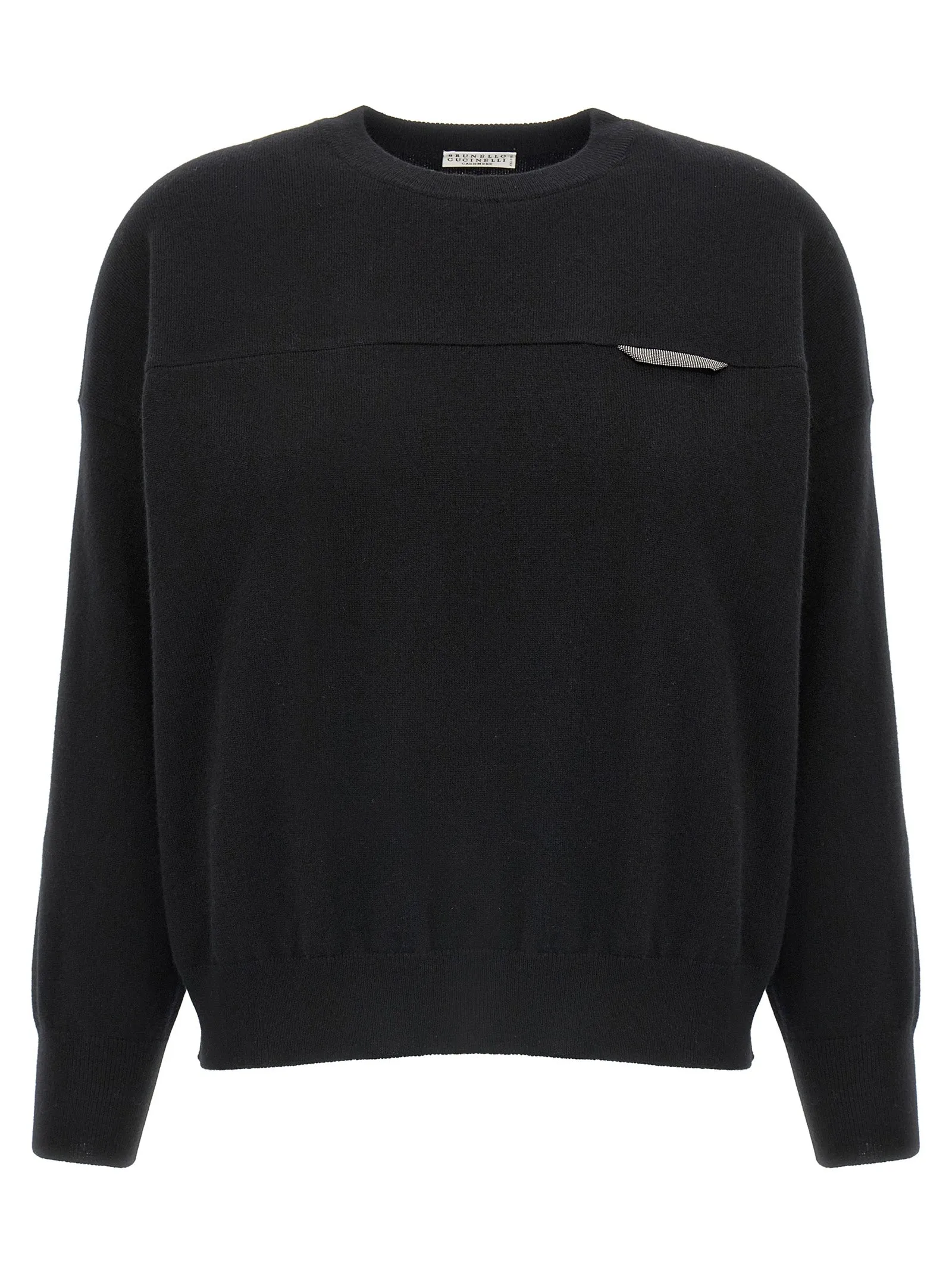 Monile Crop Sweater Sweaters And Cardigans Black sold by Wanan Luxury