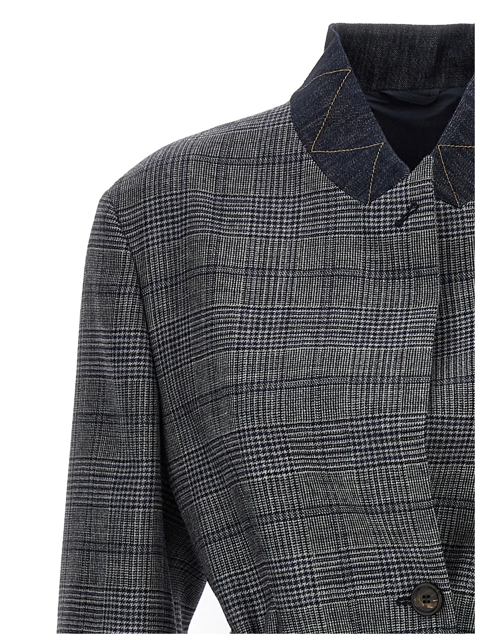 Monile Houndstooth Blazer Blazers Gray sold by Wanan Luxury product image thumbnail 4