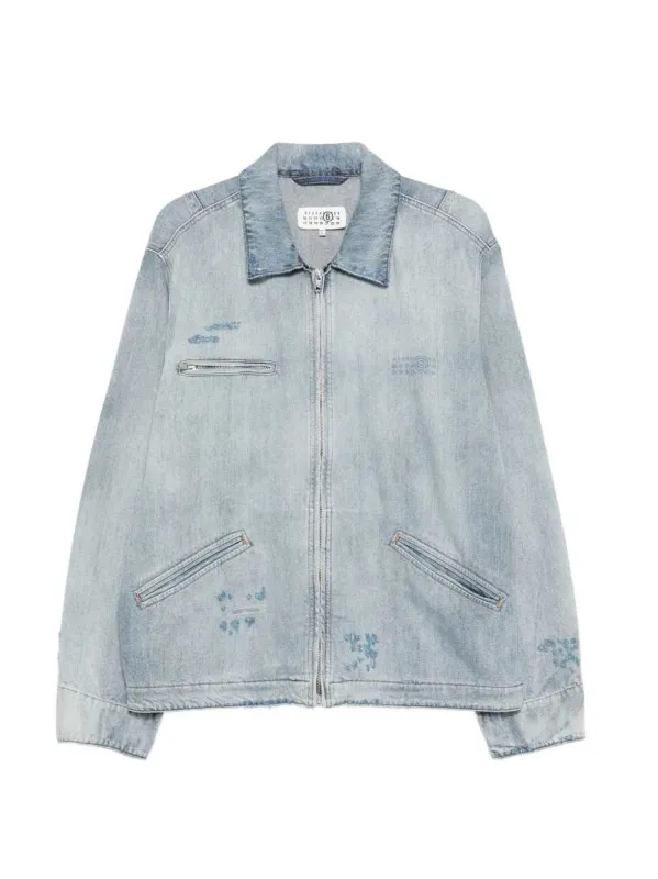 Denim Jacket With Number Motif made by Maison Margiela