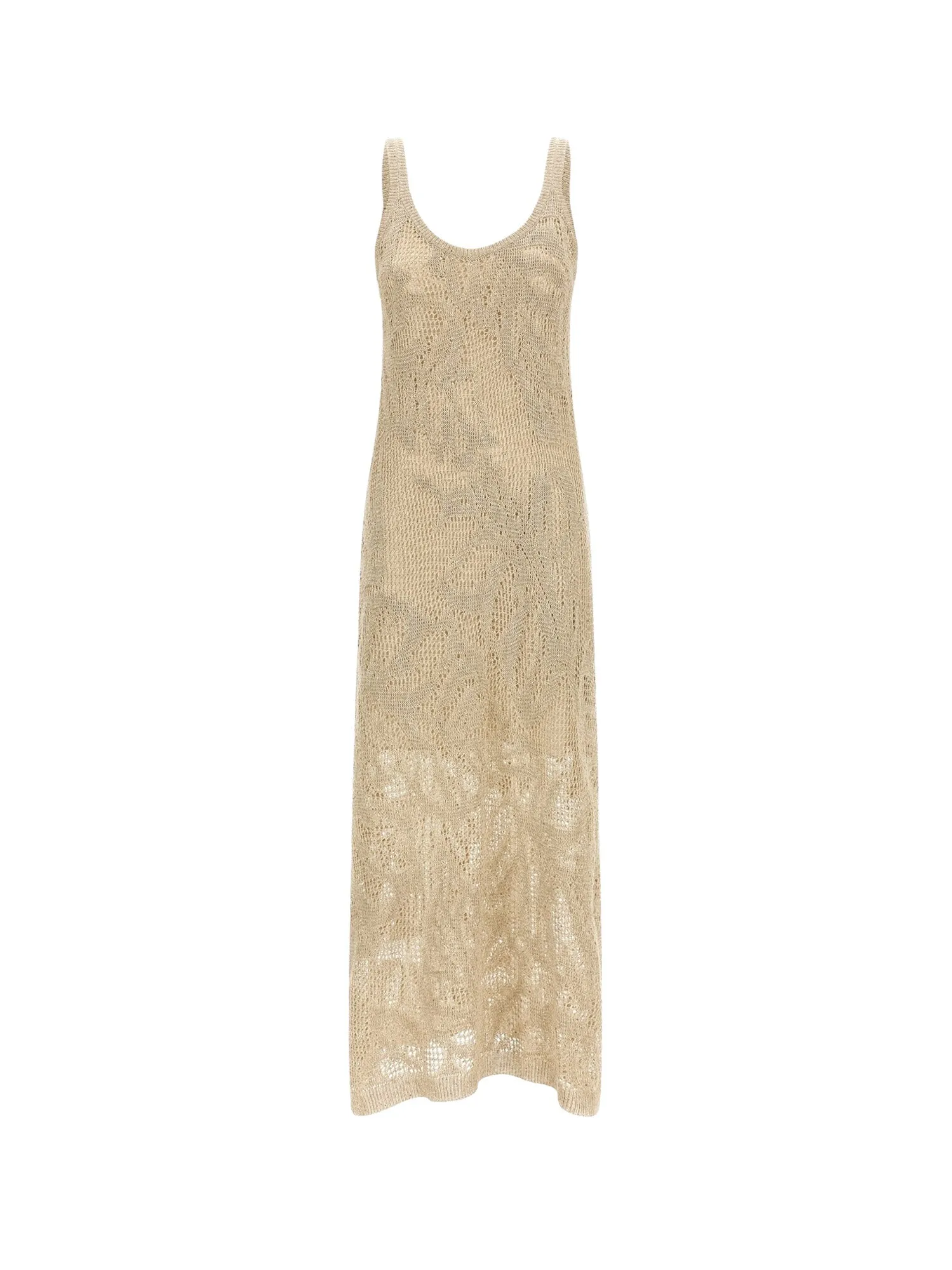 Knitted Linen And Cotton Long Dress sold by Wanan Luxury