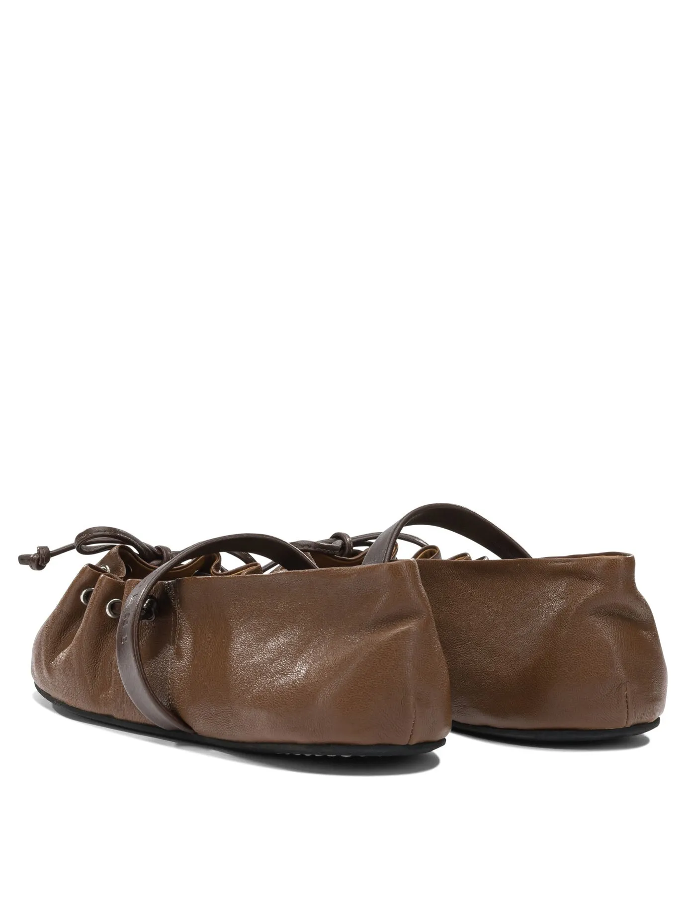 Mary Jane Leather Ballet Flats Ballerinas Brown sold by Wanan Luxury product image thumbnail 4