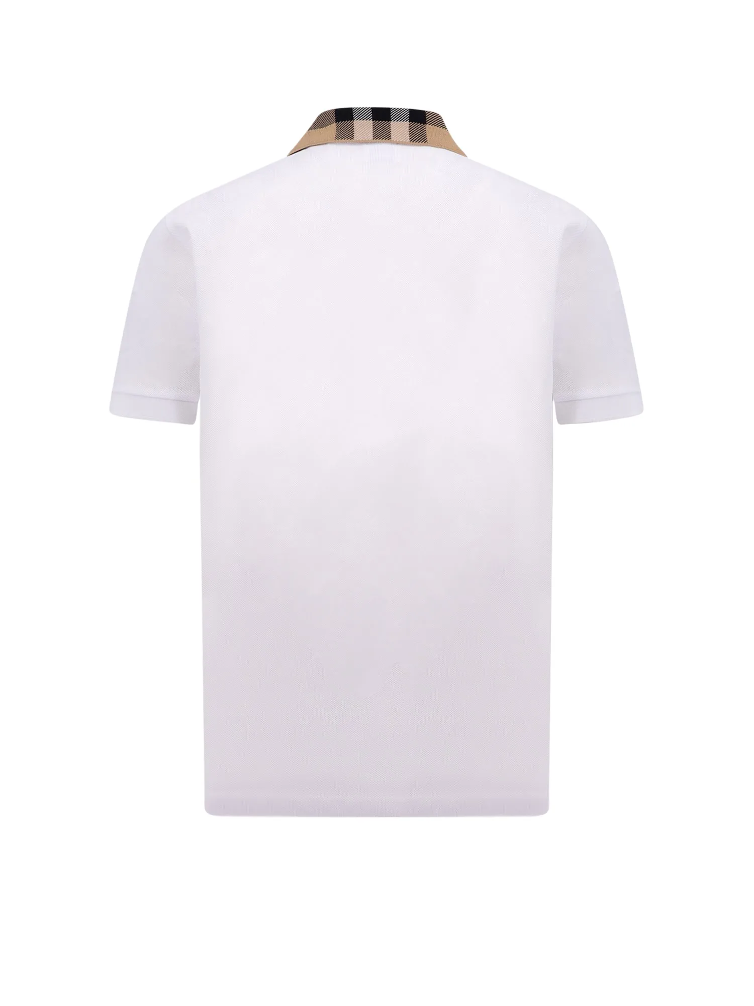 Cotton Polo Shirt With Check Collar Detail sold by Wanan Luxury product image thumbnail 2