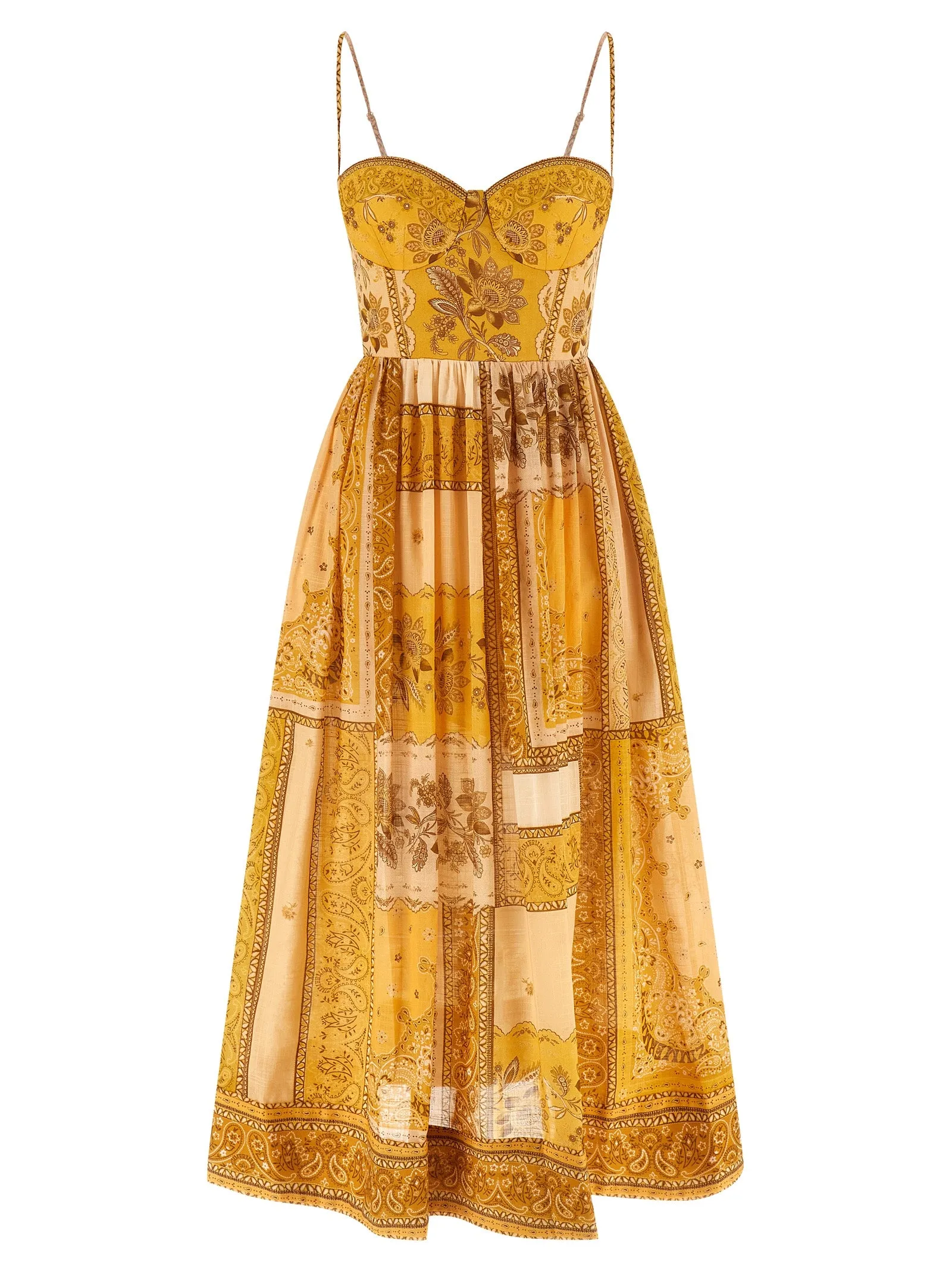 Lucky Corset Dresses Yellow sold by Wanan Luxury