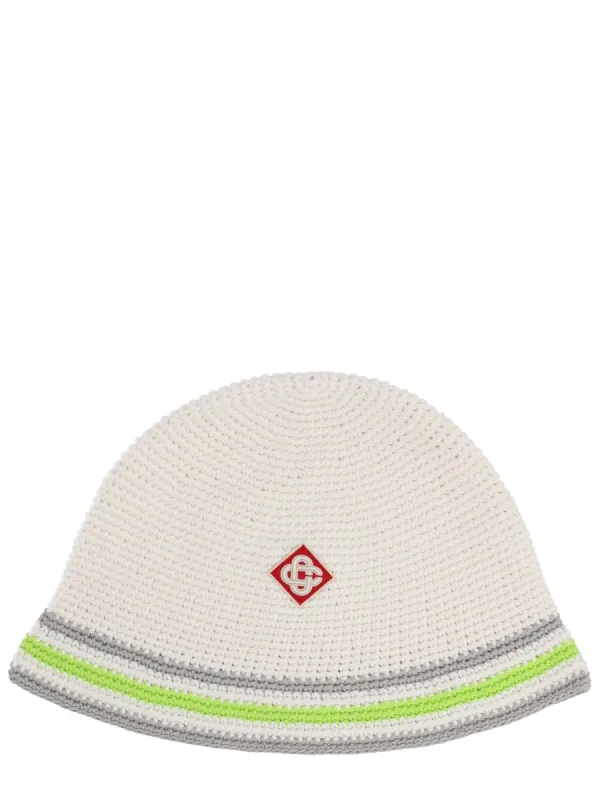 Knit Hat With Logo made by Casablanca