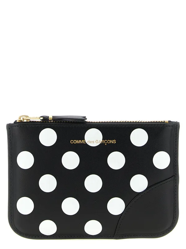 Polka Dots Printed Card Holder Wallets And Card Holders White/Black made by Wanan Luxury