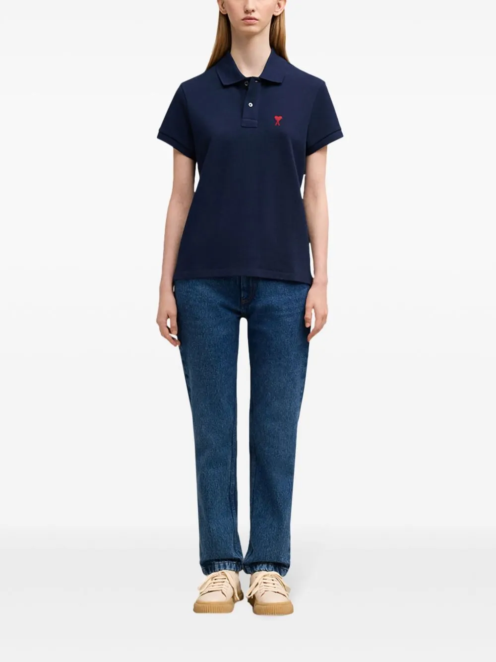 Ami De Coeur Organic Cotton Polo Shirt sold by Wanan Luxury product image thumbnail 2