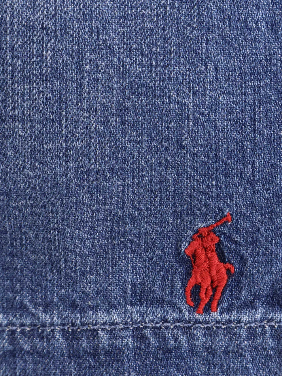 Denim Bermuda Shorts With Embroidered Logo On The Front sold by Wanan Luxury product image thumbnail 3