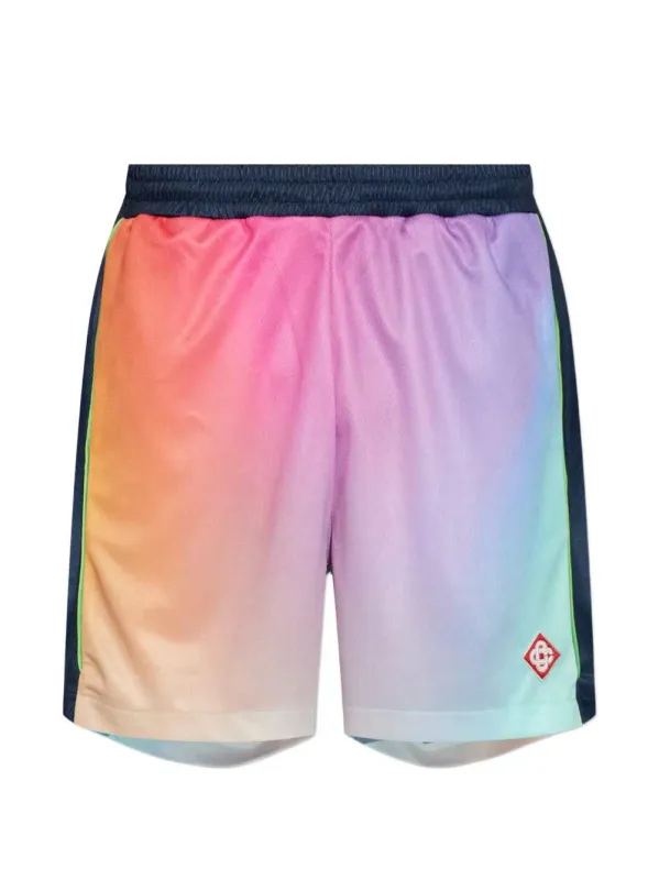 Shorts With Faded Effect And Logo made by Casablanca