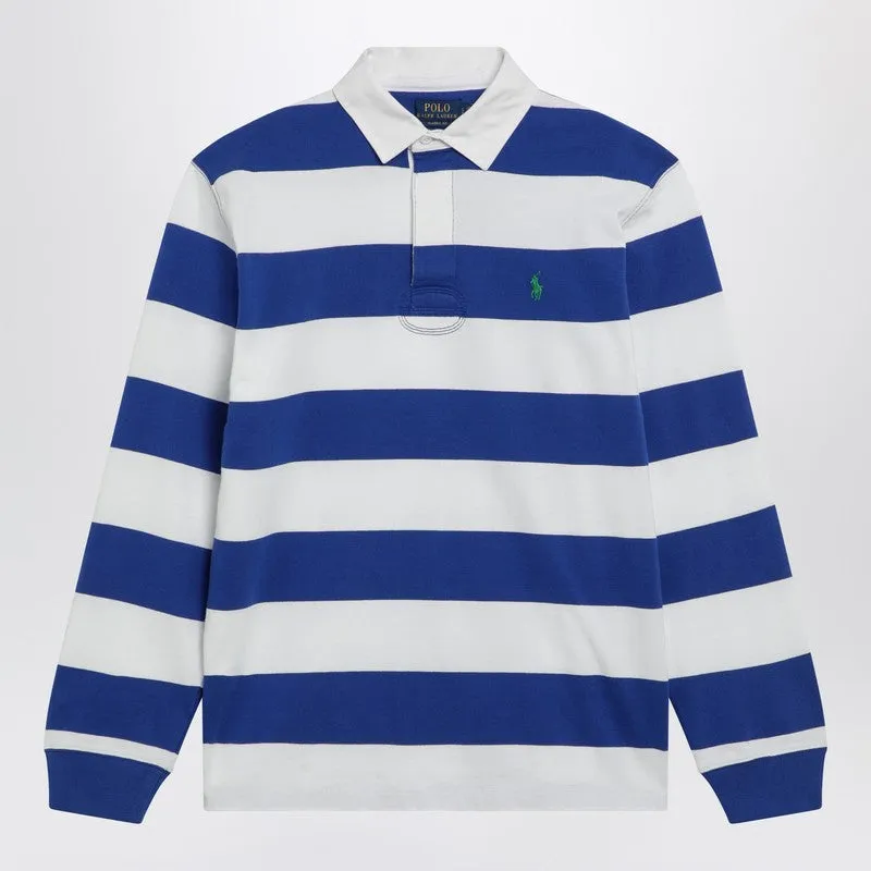 White/Blue Striped Classic Fit Polo Shirt made by Polo by Ralph Lauren