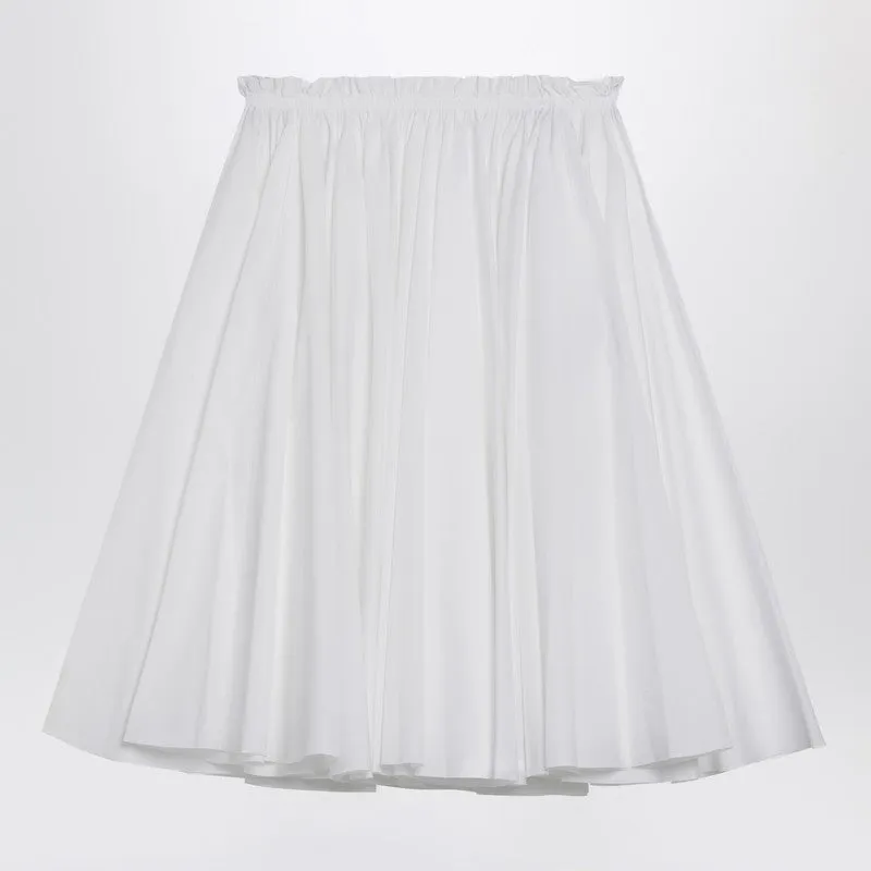 White Cotton Skirt sold by Wanan Luxury