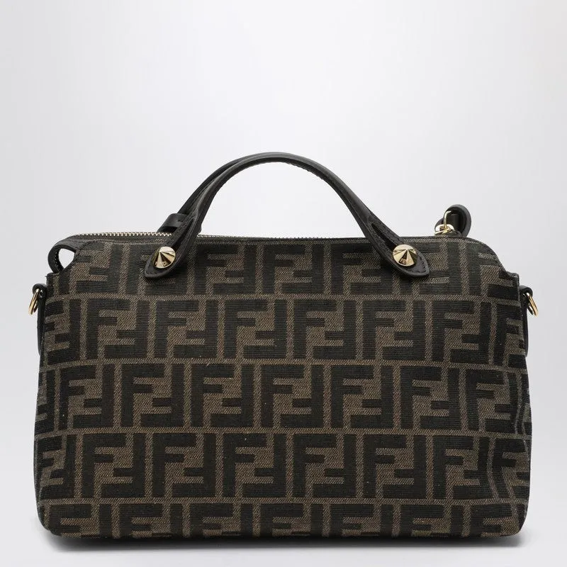 Brown Ff Jacquard Fabric By The Way Soft Medium Bag sold by Wanan Luxury product image thumbnail 2