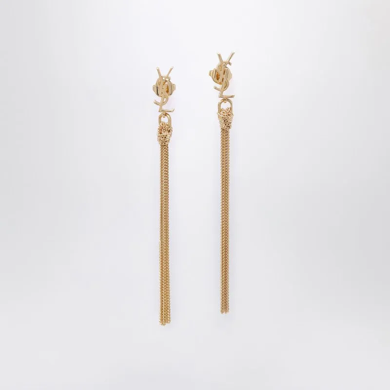 Cassandre Pendant Earrings In Gold-Tone Metal made by Yves Saint Laurent