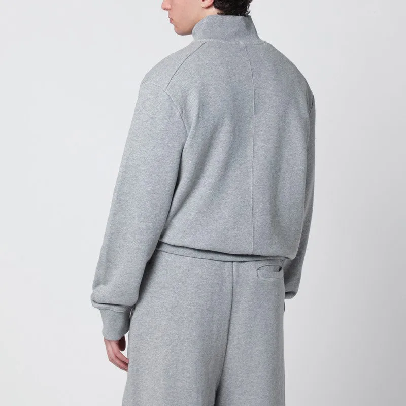 Grey Cotton Buttoned Sweater sold by Wanan Luxury product image thumbnail 2