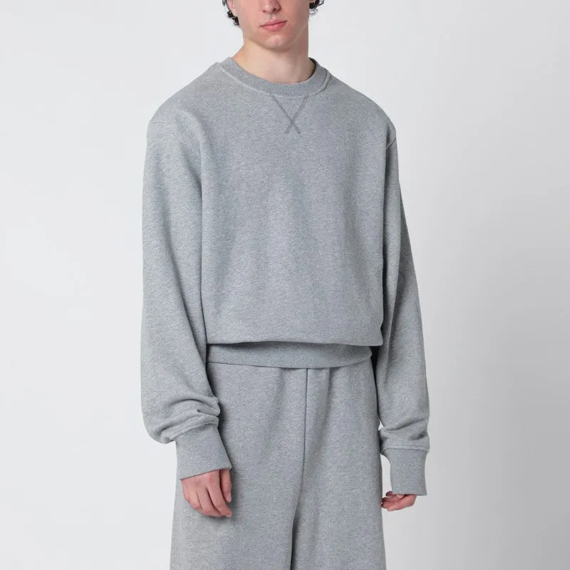Grey Cotton Crewneck Sweatshirt sold by Wanan Luxury