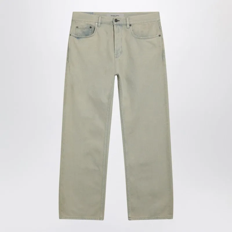 Light Sand Denim Trousers sold by Wanan Luxury