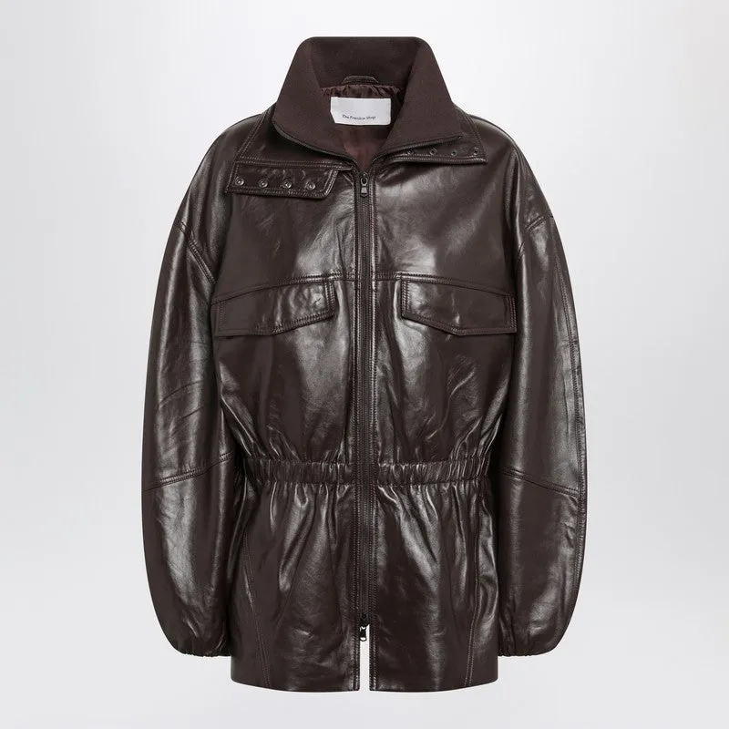 Plum Carnaby Leather Jacket made by Frankie Shop