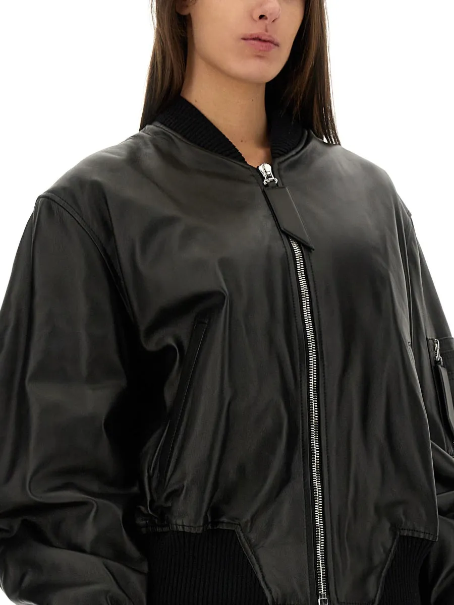 Leather Bomber Jacket sold by Wanan Luxury product image thumbnail 4