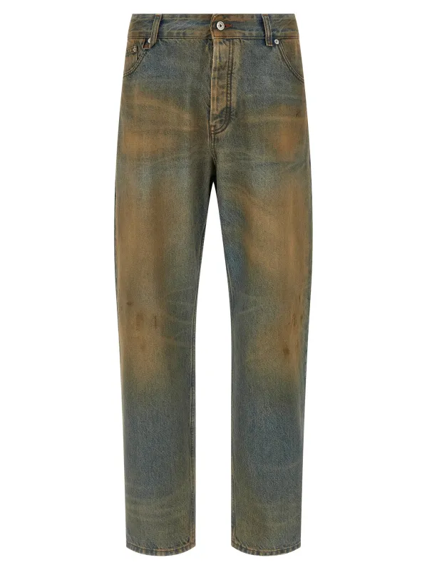 Le De-Nimes Berger Jeans Multicolor sold by Wanan Luxury
