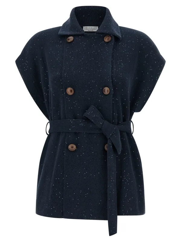 Diamante Gilet Blue made by Brunello Cucinelli