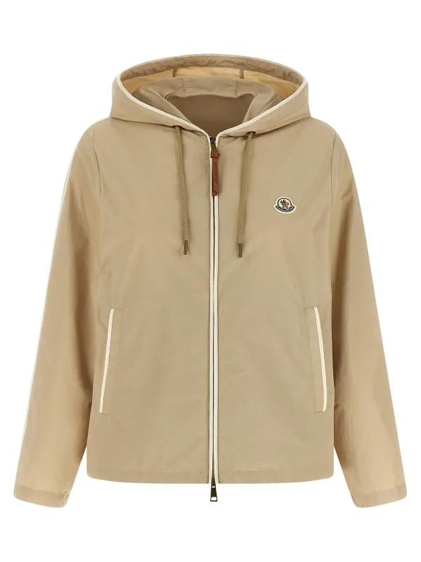 Sarracenia Puffer Jackets Beige made by Moncler