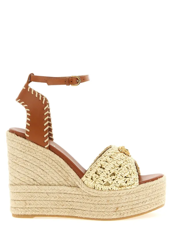 La Medusa Wedges Beige sold by Wanan Luxury