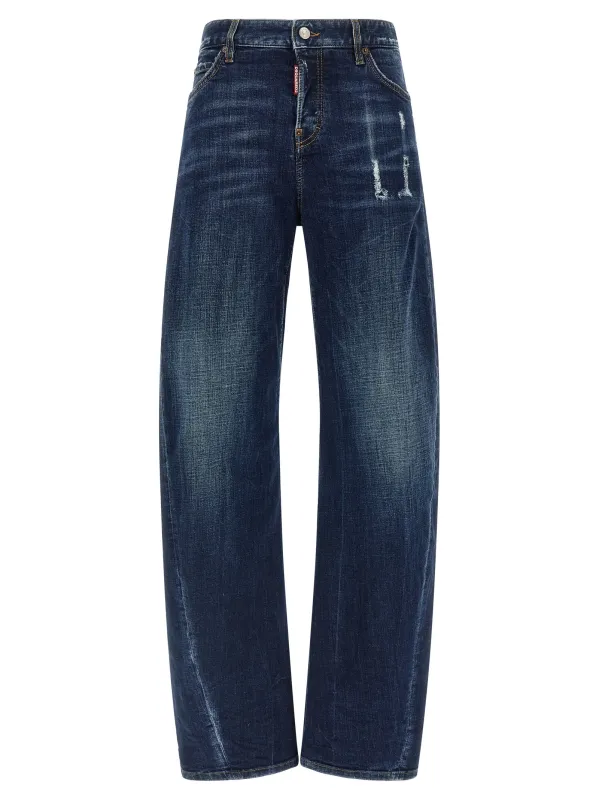 Loose Twist Jeans Blue made by DSQUARED2