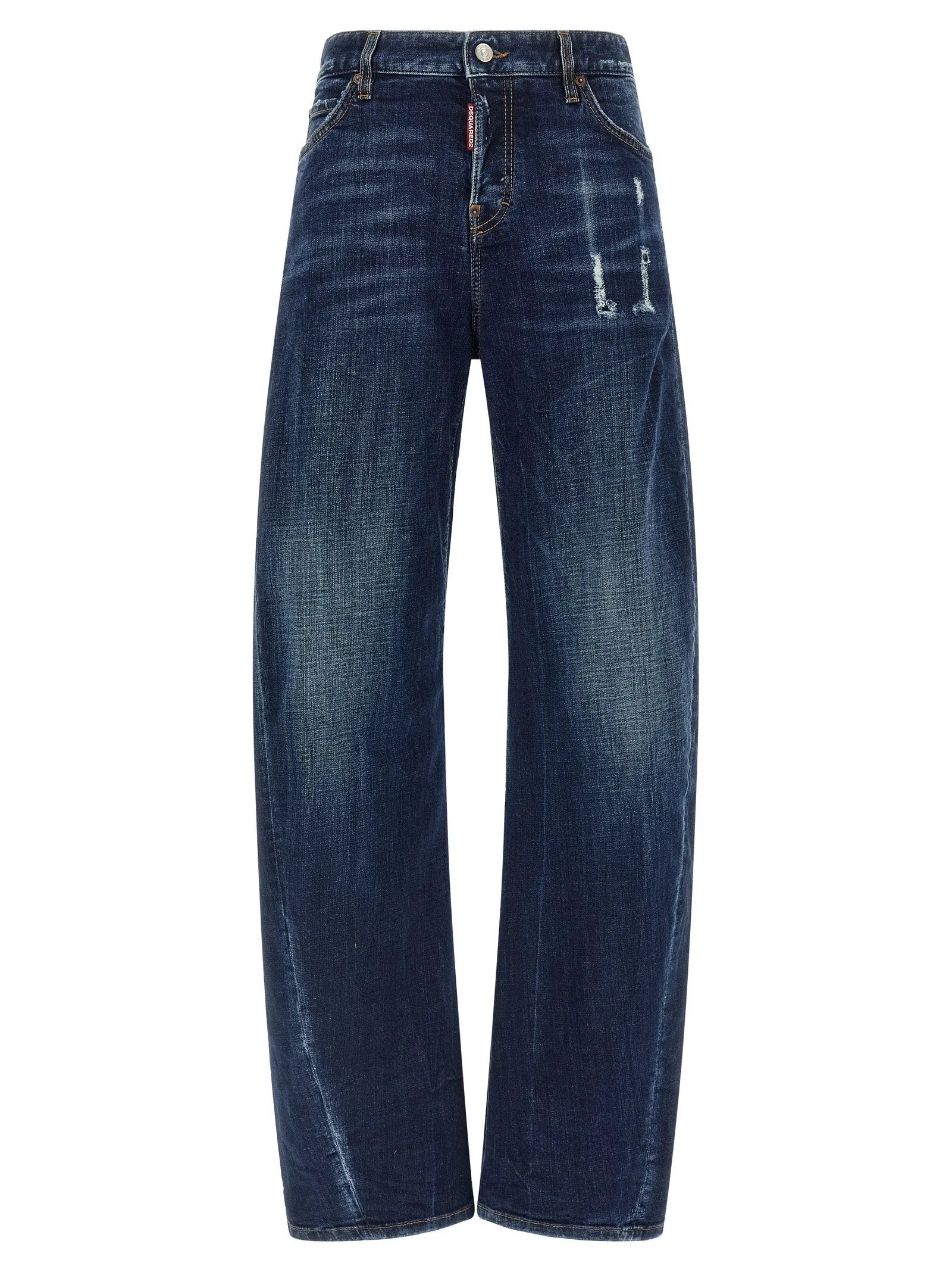 Loose Twist Jeans Blue sold by Wanan Luxury