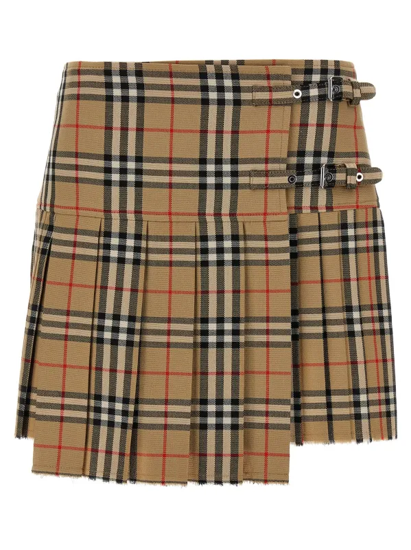 Kilt Skirt Skirts Beige sold by Wanan Luxury