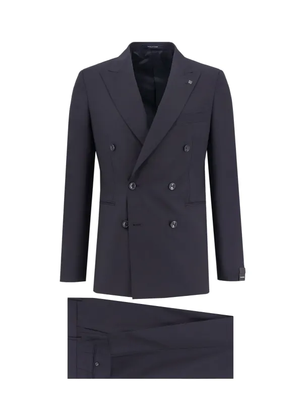 Double-Breasted Virgin Wool Suit sold by Wanan Luxury